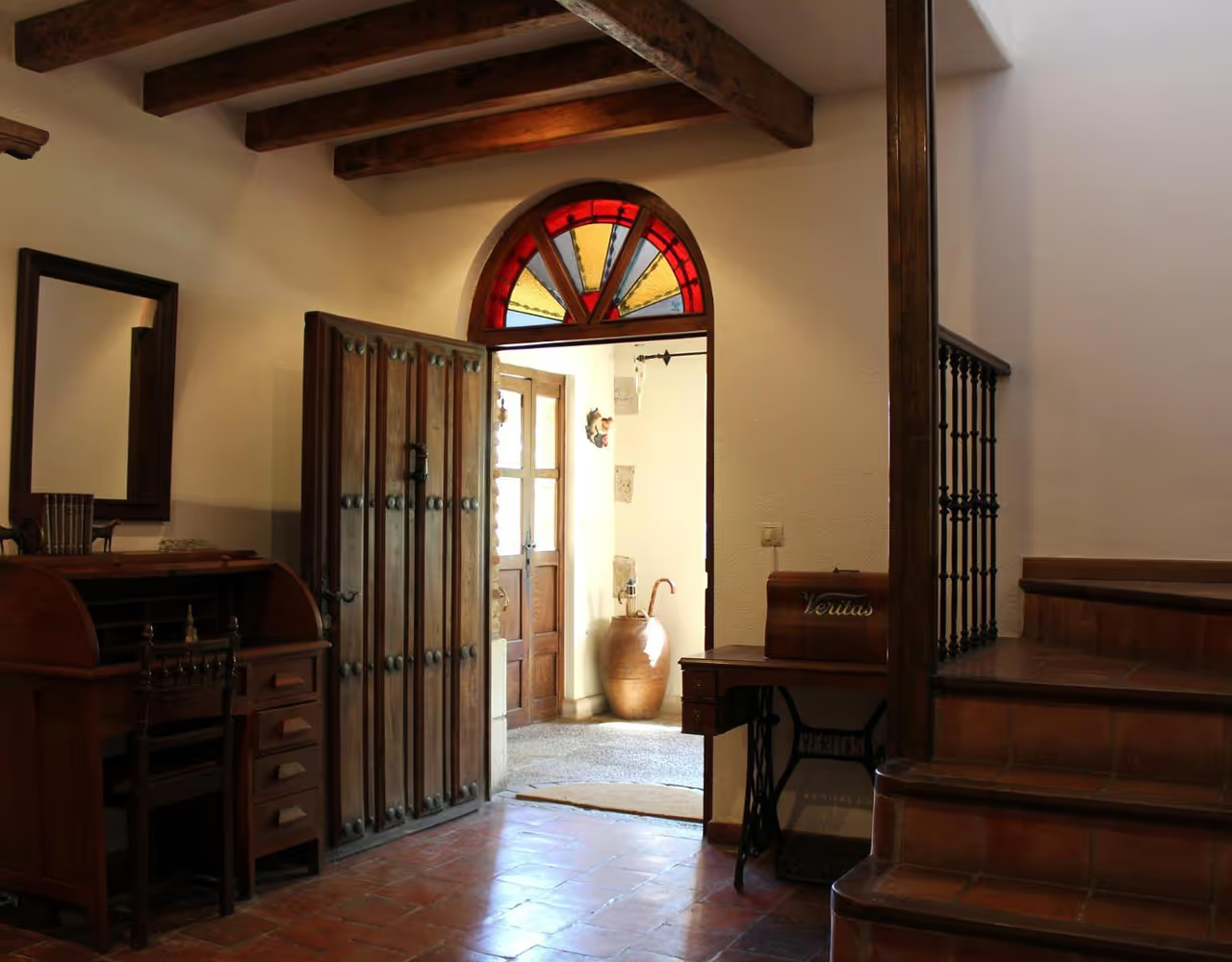 Recibidor con vidriera